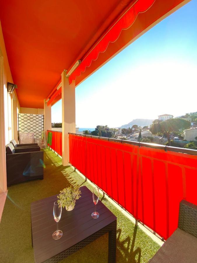 Charmant 2 Pieces Vue Sur Mer Et Monte-Carlo A Roquebrune Cap Martin Exterior photo